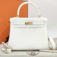 Hermès Kelly Sellier 25 - New White - Swift - Gold Hardware - K25NWSGHW