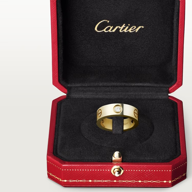 Cartier Love Ring - Yellow Gold - Diamonds - B4032400