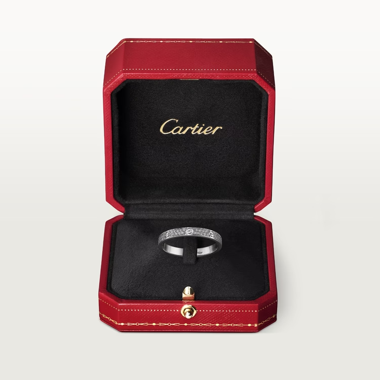 Cartier Love Ring - White Gold Small Model - Diamonds - B4218200