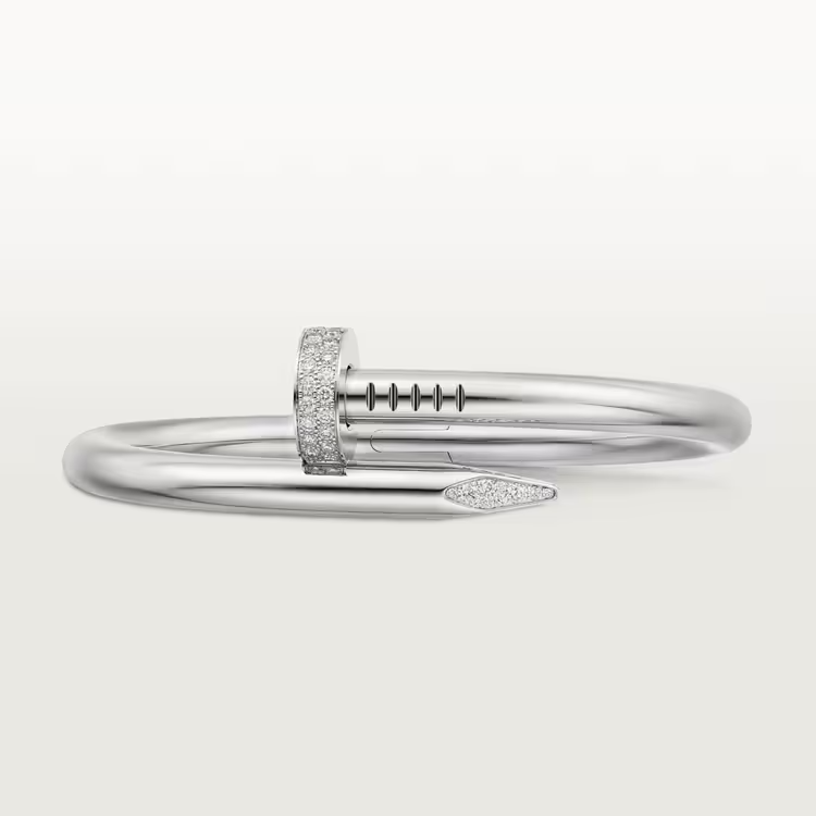 Cartier Juste Un Clou Bracelet - White Gold Medium Model - Diamonds - N6721617