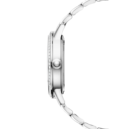 JLC - Rendez-Vous Classic Date - 29 MM - Stainless Steel - Silvered-Gray Dial - Diamond Bezel - Stainless Steel Bracelet - Q3408130