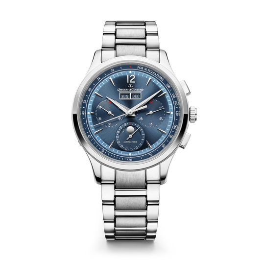 JLC - Master Control Chronograph Calendar - 40 MM - Stainless Steel - Blue Dial - Stainless Steel Bracelet - Q4138180
