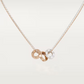 Cartier Love Necklace - Rose Gold and White Gold - Diamonds - B7219700