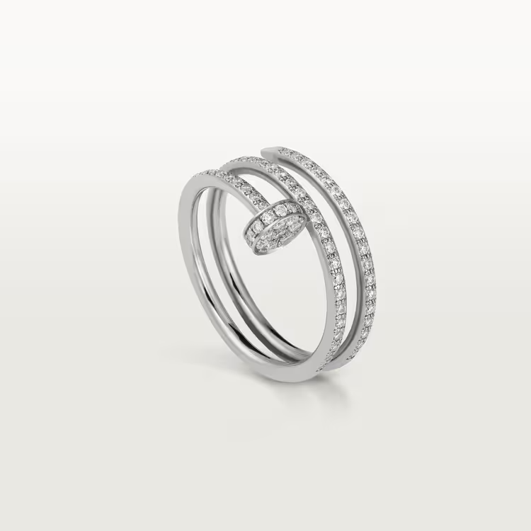 Cartier Juste Un Clou Ring - White Gold - Diamonds - B4211100