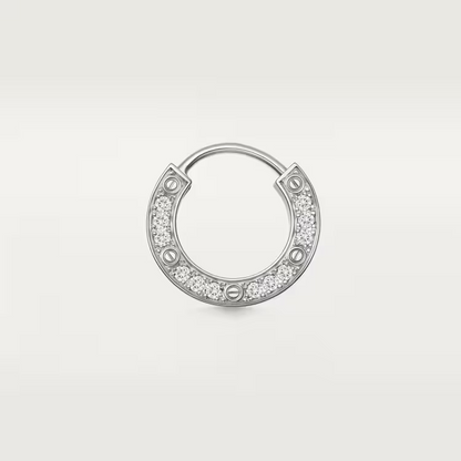 Cartier Love Single Earring - White Gold - Diamonds - B8301424