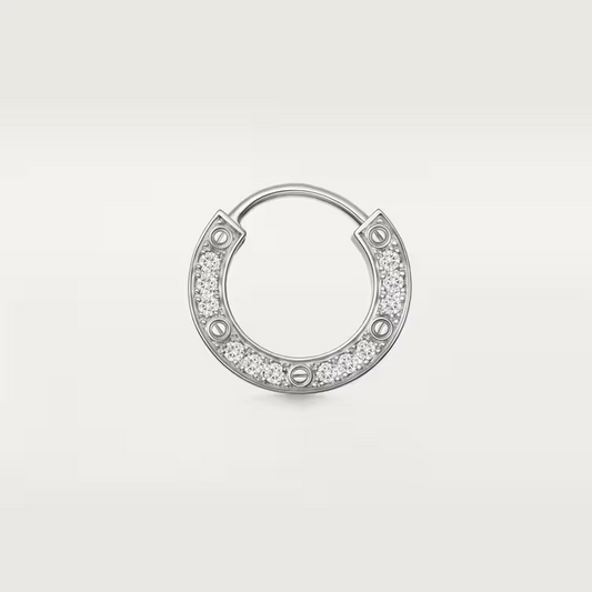 Cartier Love Single Earring - White Gold - Diamonds - B8301424