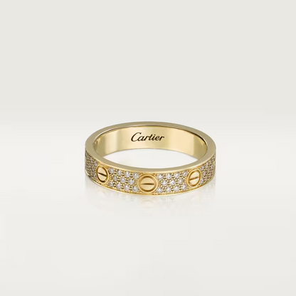 Cartier Love Ring - Yellow Gold - Diamonds - B4083300