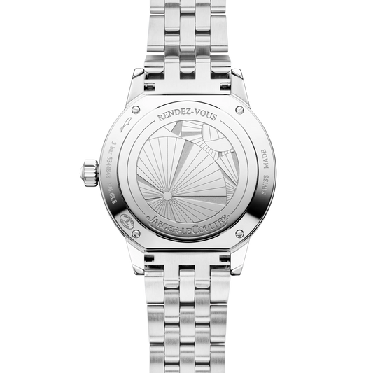 JLC - Rendez-Vous Classic Date - 29 MM - Stainless Steel - Silvered-Gray Dial - Diamond Bezel - Stainless Steel Bracelet - Q3408130