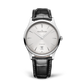 JLC - Master Ultra Thin Date - 39 MM - Stainless Steel - Silvered-Gray Dial - Black Leather Strap - Q1238421