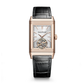 JLC - Reverso Tribute Duoface Tourbillon - 45.5 MM x 27.4 MM - Pink Gold - Silvered-Gray/Black Dial - Black Leather Strap - Q392243J
