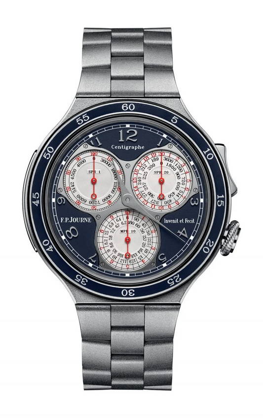 F.P. Journe Linesport Centigraphe Platinum 44 MM - Platinum Bracelet - Blue Dial - Centigraphe nyc watcher nyc watches