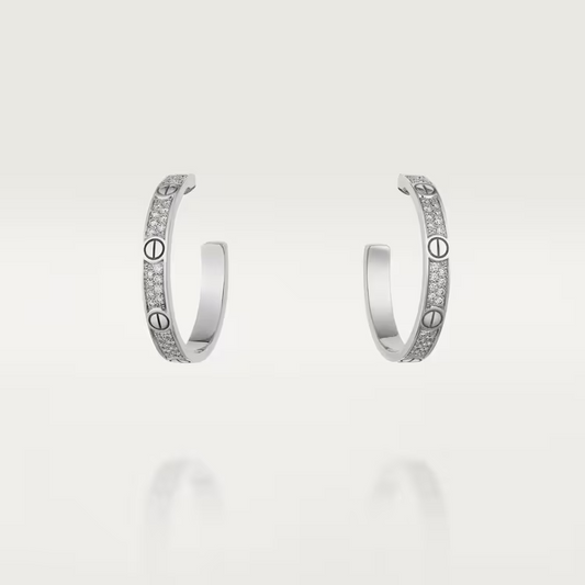 Cartier Love Earrings - White Gold - Diamonds - N8515193