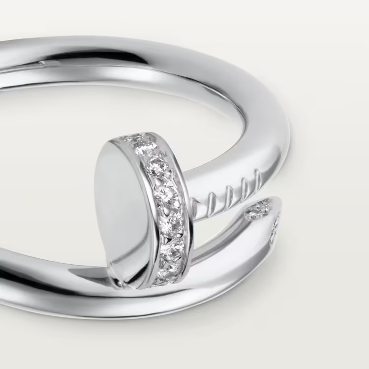 Cartier Just Un Clou Ring - White Gold - Diamonds - B4092700