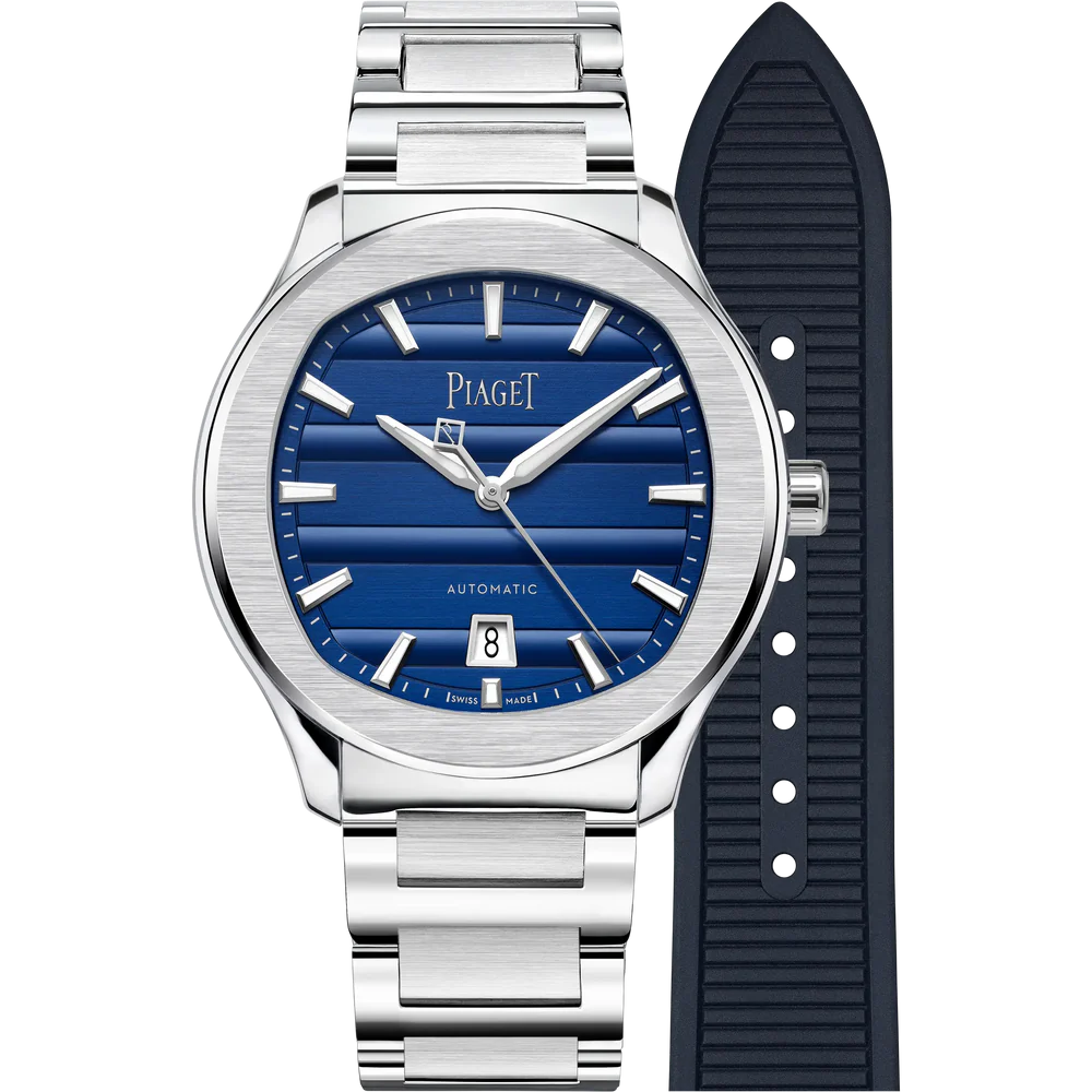 Piaget Polo Signature Date - Stainless Steel - 42 MM - Stainless Steel Bracelet - Blue Dial - G0A51032