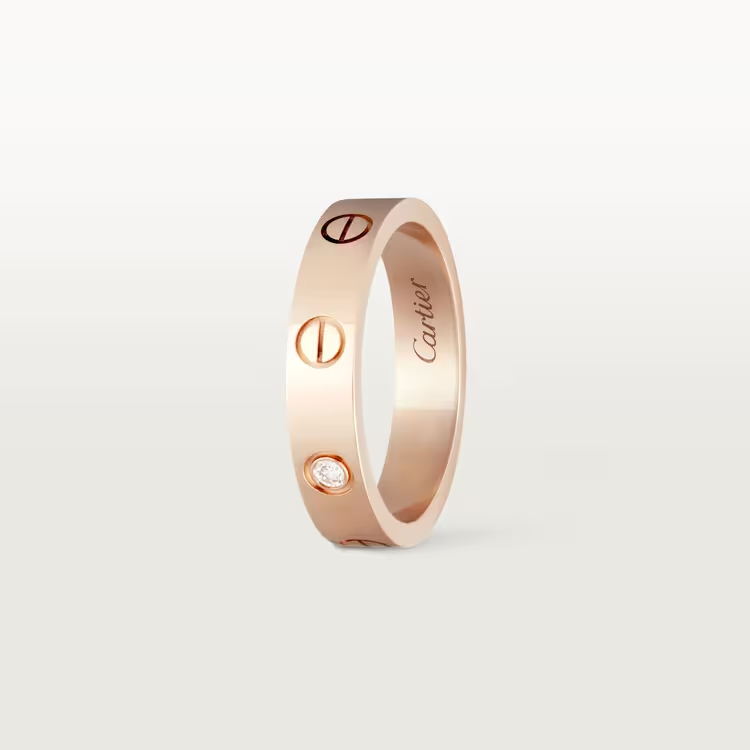 Cartier Love Wedding Band - Rose Gold - Diamond - B4050700