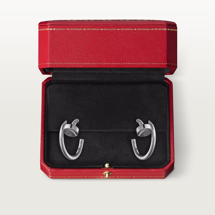 Cartier Just Un Clou Earrings - White Gold - B8301236