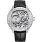 Piaget Polo Emperador - White Gold 49 MM - Black Leather Strap - Diamond Bezel - Diamond Skeleton Dial - G0A37039