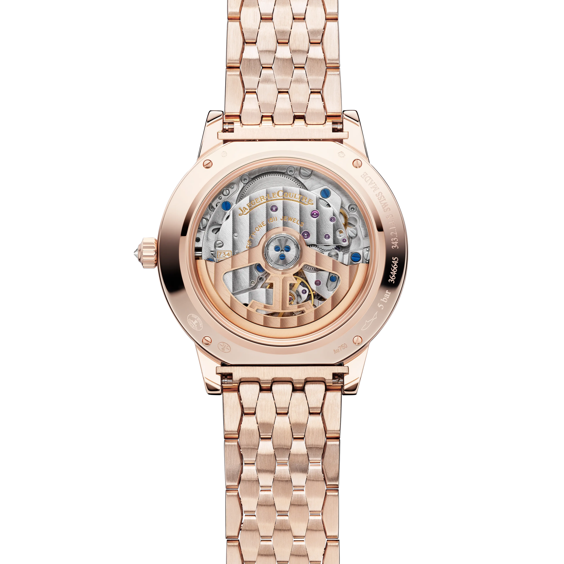 JLC - Rendez-Vous Jewellery Shooting Star - Limited Edition - 36 MM - Pink Gold - Shooting Star Motif Dial - Diamond-Set Bezel - Pavé Diamond Pink Gold Bracelet - Q36423C3
