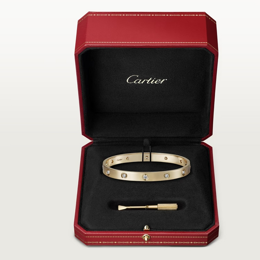 Cartier Love Bracelet Diamonds - Yellow Gold - B6070317