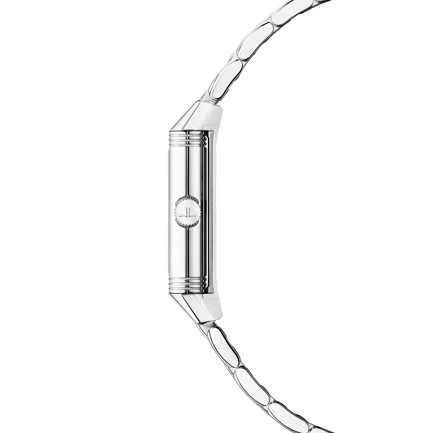 JLC - Reverso Classic Monoface Origin - 32.5 MM x 16.3 MM - Stainless Steel - Silvered-Gray Guilloché Dial - Stainless Steel Bracelet - Q3878120
