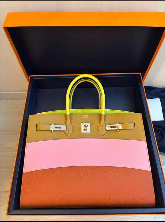 Hermès Birkin 35 - Sunrise Rainbow - Epsom - Palladium Hardware - B35SREPHW