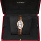 Cartier Baignoire de Cartier Rose gold 25.30 MM - Shiny Dark Brown Alligator Leather Strap - Silvered Dial - W8000017