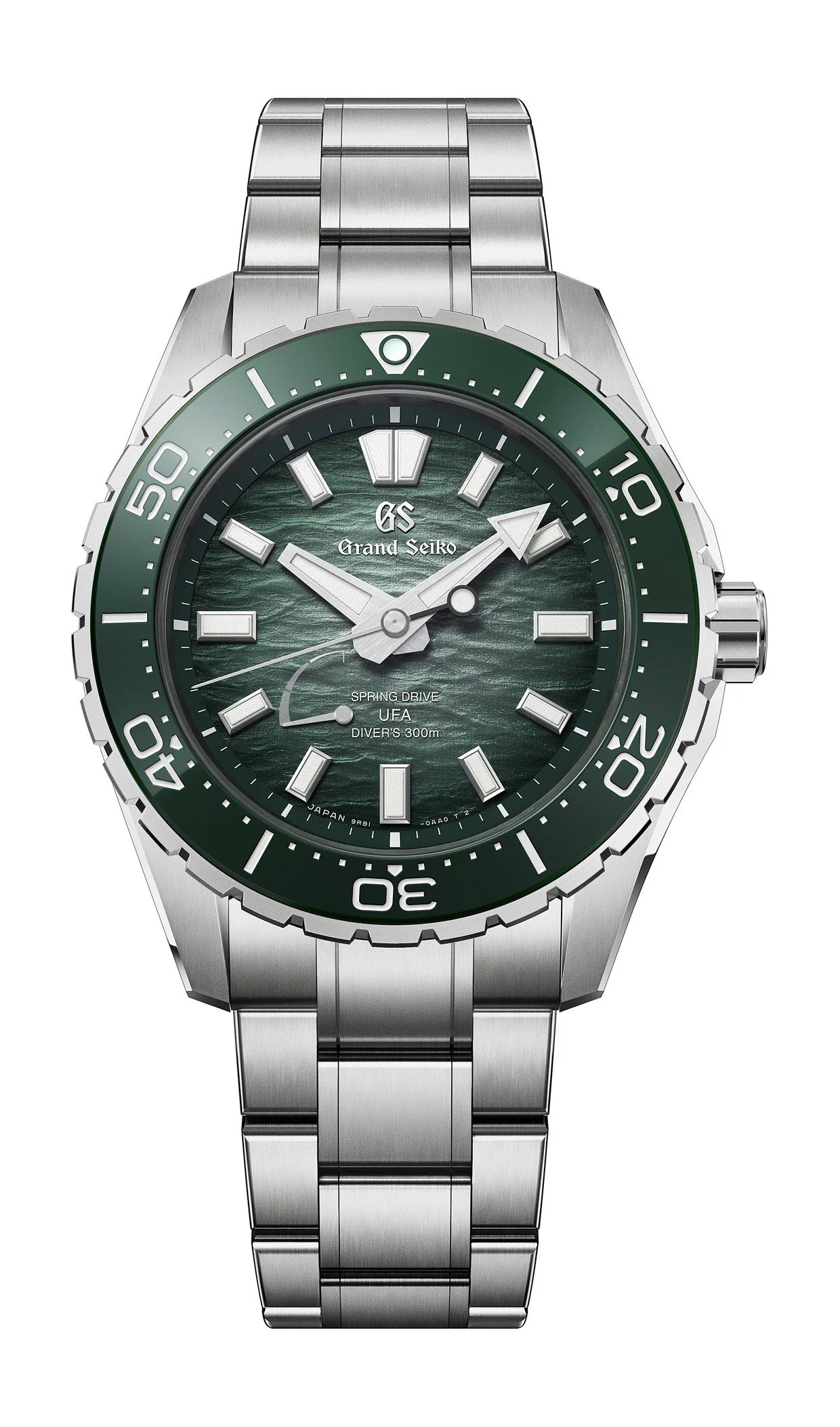 Grand Seiko - Evolution 9 - Spring Drive U.F.A. Ushio 300 Diver - 40.8 MM - Titanium - Green "Ushio" Dial - SLGB025