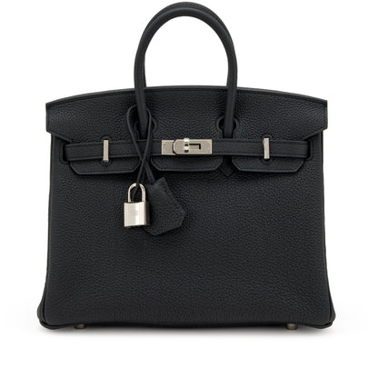 Hermès Birkin 25 - Black Togo Leather Palladium Hardware