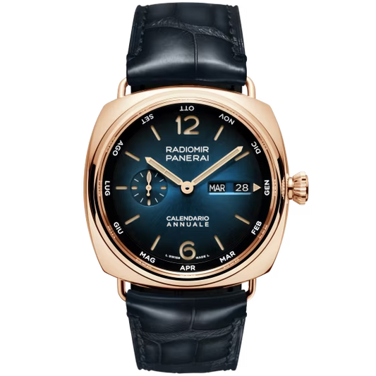 Panerai Radiomir Goldtech 45 MM - Dark Blue Alligator Strap - Blue Dial - PAM01363