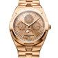 Vacheron Constantin Overseas Perpetual Calendar Ultra-Thin - Pink Gold - 41.5 MM - Pink Gold Bracelet - Golden-Lacquered Dial - 4300V/220R-H144