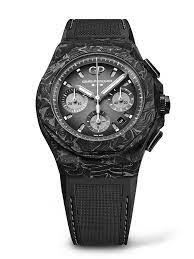 Girard-Perregaux Laureato Titanium 44 MM - Black Rubber Strap - Grey Dial - 81060-41-3222-1CX