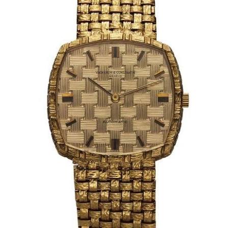 Vacheron Constantin Classic Vintage - 32 MM - 18K Yellow Gold - Basket-Weave Gold Dial - Gold Bracelet - 7391