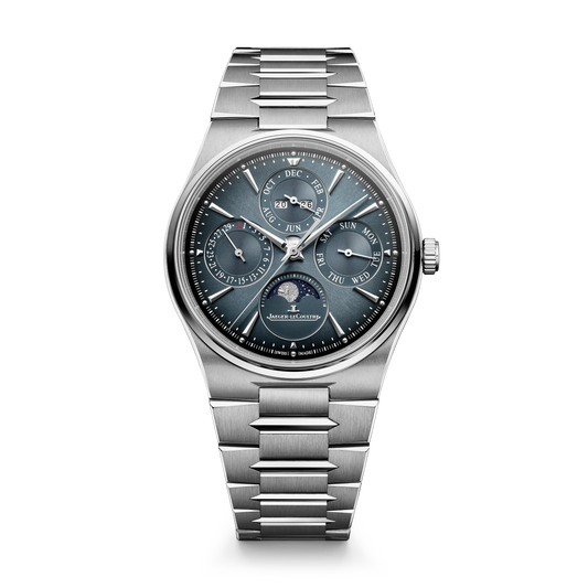 JLC - Master Control Chronometre Perpetual Calendar - 39 MM - Stainless Steel - Blue Sunray-Brushed Dial - Stainless Steel Bracelet - Q4178180