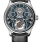 JLC - Master Hybris Inventiva Gyrotourbillon À Stratosphère - Limited Edition - 42 MM - Platinum - Blue Enamel Guilloché Dial - Black Alligator Leather Strap - Q5306480