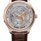 JLC - Master Hybris Mechanica Ultra Thin Minute Repeater Tourbillon - Limited Edition - 41.4 MM - Rose Gold - Transparent Dial - Brown Alligator Leather Strap - Q13125S2