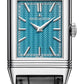 JLC - Reverso Tribute Enamel Hokusai Waterfalls Limited Edition - The Falls At Aoigaoka - 45.6 MM x 27.4 MM - White Gold - Blue Guilloché Enamel Dial - White Gold Bracelet / Black Leather Strap - Q39331T9