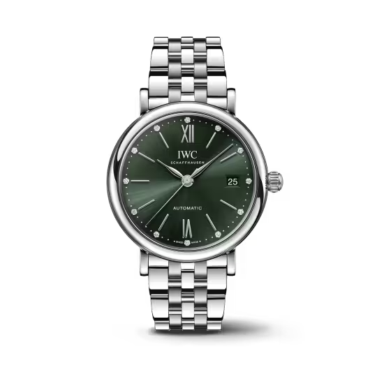 IWC Portofino - Steel - 37 MM - Green Dial - IW458602  nyc watcher nyc watches