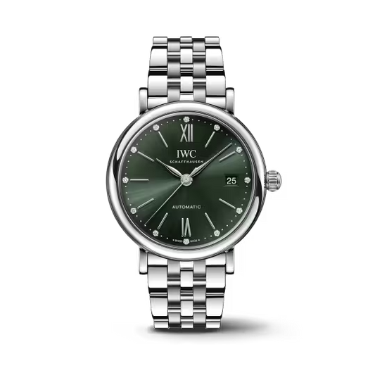 IWC Portofino - Steel - 37 MM - Green Dial - IW458602  nyc watcher nyc watches