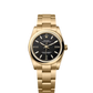 Rolex Oyster Perpetual - Yellow Gold - 34 MM - Oyster Bracelet - Black Dial - 124208-0001