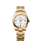 Rolex Oyster Perpetual - Yellow Gold - 34 MM - Oyster Bracelet - White Dial - 124208-0002