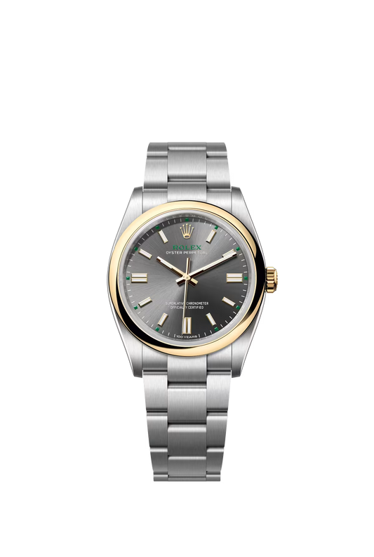 Rolex Oyster Perpetual "100 Years" Centennial Edition - Yellow Rolesor - 36 MM - Oyster Bracelet - Slate Dial - 126003-0001