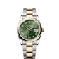 Rolex Stainless Steel And Yellow Gold Datejust - 36 MM - Oyster Bracelet - Domed Bezel - Olive Green Roman Dial - 126203-0054