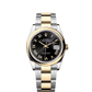 Rolex Stainless Steel And Yellow Gold Datejust - 36 MM - Oyster Bracelet - Domed Bezel - Black Roman Dial - 126203-0056