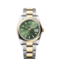 Rolex Stainless Steel And Yellow Gold Datejust - 36 MM - Oyster Bracelet - Domed Bezel - Olive Green Index Dial - 126203-0058