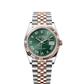Rolex Stainless Steel And Pink Gold Datejust - 36 MM - Jubilee Bracelet - Fluted Bezel - Mint Green Roman Dial - 126231-0051