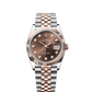 Rolex Stainless Steel And Pink Gold Datejust - 36 MM - Jubilee Bracelet - Fluted Bezel - Chocolate Diamond Dial - 126231-0053