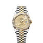 Rolex Stainless Steel And Yellow Gold Datejust - 36 MM - Jubilee Bracelet - Fluted Bezel - Golden Palm Motif Index Dial - 126233-0037