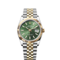 Rolex Stainless Steel And Yellow Gold Datejust - 36 MM - Jubilee Bracelet - Fluted Bezel - Olive Green Index Dial - 126233-0057