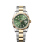 Rolex Stainless Steel And Yellow Gold Datejust - 36 MM - Oyster Bracelet - Fluted Bezel - Olive Green Index Dial - 126233-0058