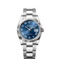 Rolex Stainless Steel And White Gold Datejust - 36 MM - Oyster Bracelet - Fluted Bezel - Blue Roman Dial - 126234-0070